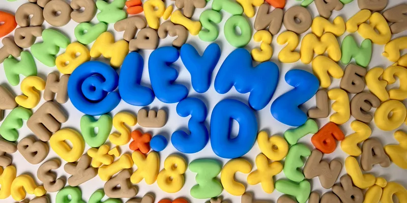 Krāsaini 3D drukāti burti
