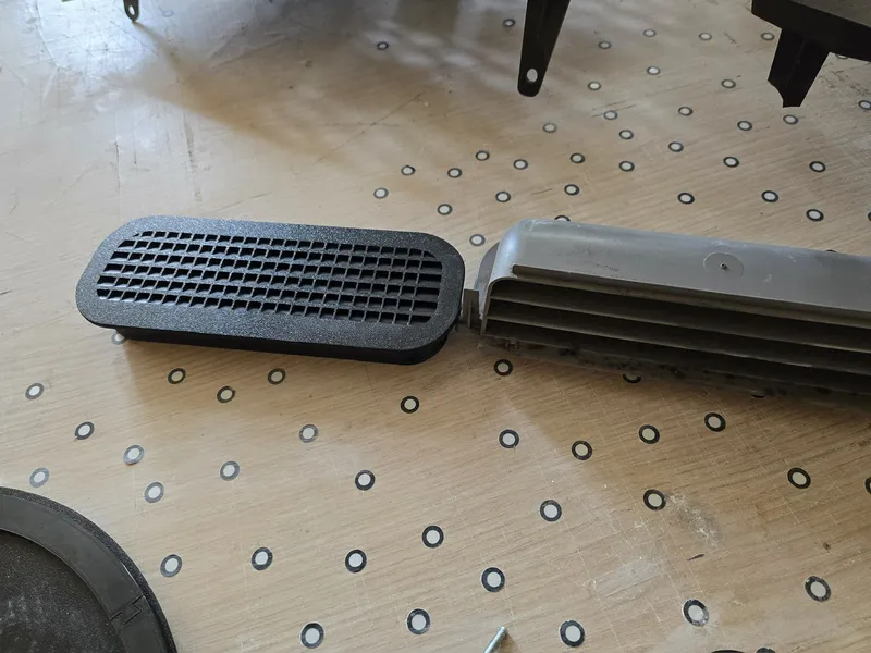 Ventilācijas reste: oriģināls un kopija